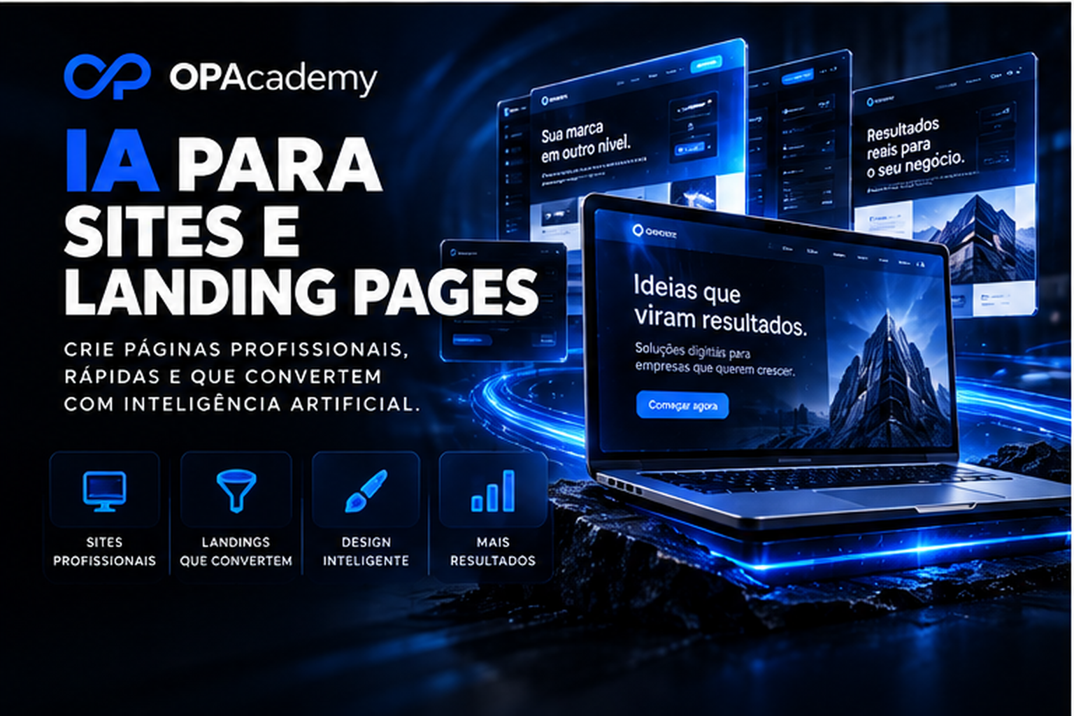 Capa do curso IA para Sites e Landing Pages